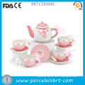 Bright rose porcelain Tea Service Children Gift Set